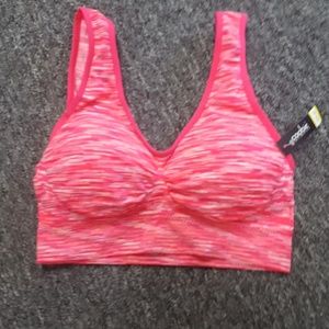 Coobie Bra - Pink Stripe One Size NWT